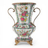 Danny's Fine Porcelain Home Decor Danny's Fine Porcelain Porcelain Vase with Ormolu Handles-Rose Medallion