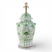 Danny's Fine Porcelain Home Decor Danny's Fine Porcelain Porcelain Warrior Jar Lamp-Green Peony[2-847-19]