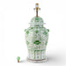 Danny's Fine Porcelain Home Decor Danny's Fine Porcelain Porcelain Warrior Jar Lamp-Green Peony[2-847-19]