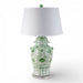 Danny's Fine Porcelain Home Decor Danny's Fine Porcelain Porcelain Warrior Jar Lamp-Green Peony[2-847-19]