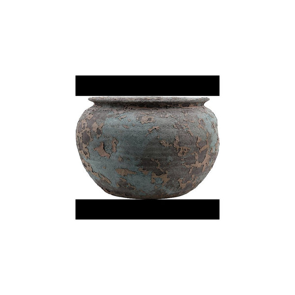 Danny's Fine Porcelain Home Decor Danny's Fine Porcelain Pottery Irregular Shaped Pot Rusted Glaze