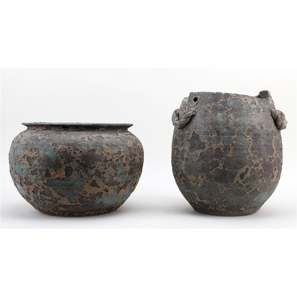 Danny's Fine Porcelain Home Decor Danny's Fine Porcelain Pottery Pot Rusted Glaze