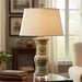 Danny's Fine Porcelain Home Decor Danny's Fine Porcelain Princess Mantel Vase Lamp - Elegant Vase-Brown Scenic (2-830-19)