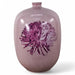 Danny's Fine Porcelain Home Decor Danny's Fine Porcelain Purple Chrysanthemum Vaserounded Blush Pink Vase Featuring A - CLOSEOUT SAMPLE SALE