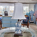 Danny's Fine Porcelain Lighting Danny's Fine Porcelain Rect. Jar Lamp -Casey Azure(312-10-Be) 13969-L