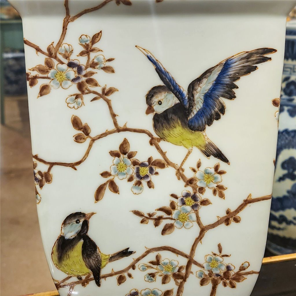 Danny's Fine Porcelain Home Decor Danny's Fine Porcelain Rect Porcelain Vase- Xiamena (No Hole; Vase Only) 60321