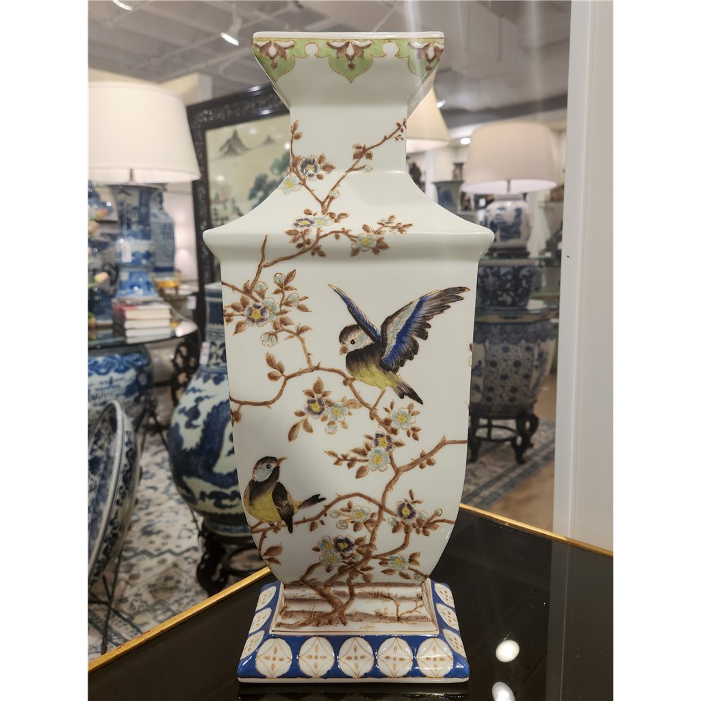 Danny's Fine Porcelain Home Decor Danny's Fine Porcelain Rect Porcelain Vase- Xiamena (No Hole; Vase Only) 60321