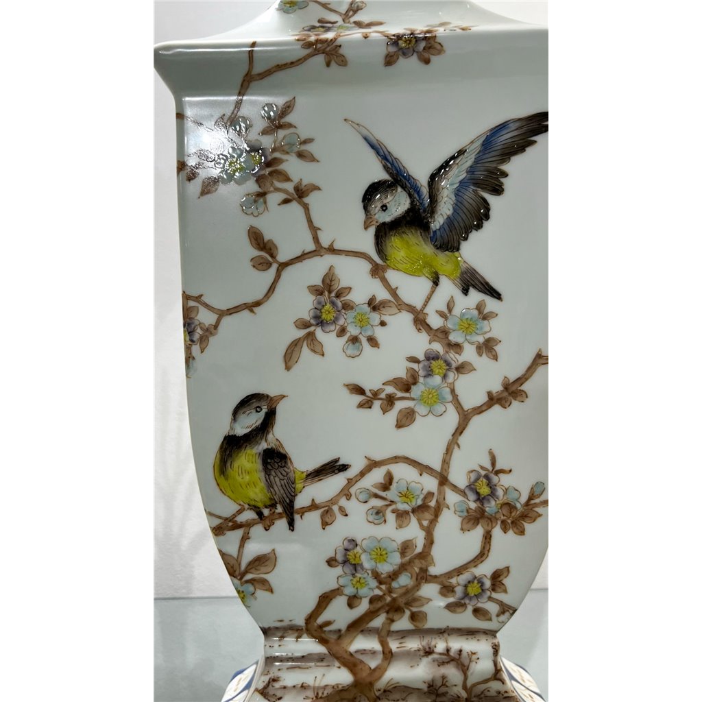 Danny's Fine Porcelain Home Decor Danny's Fine Porcelain Rect Porcelain Vase- Xiamena (No Hole; Vase Only) 60321