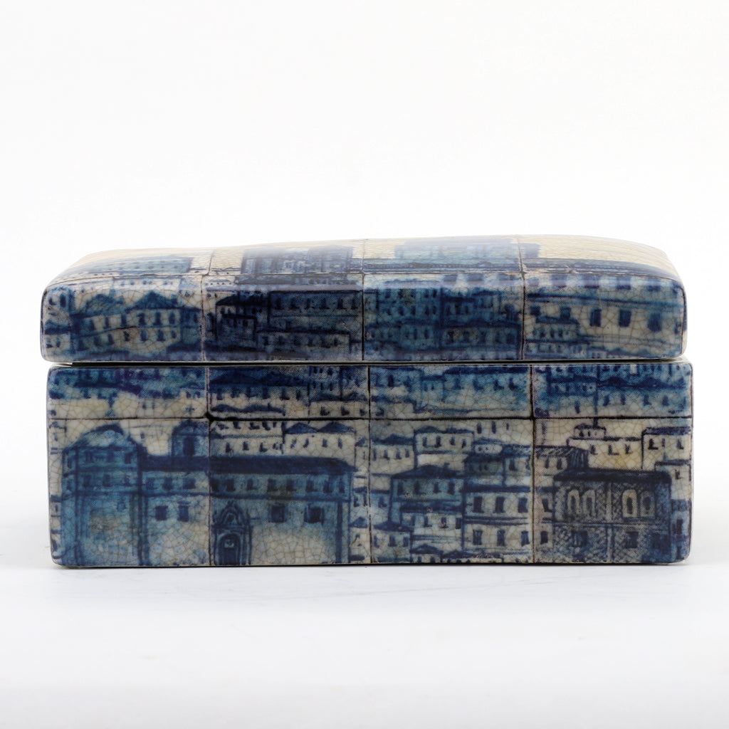 Danny's Fine Porcelain Home Decor Danny's Fine Porcelain Rectangular Box- Azure Village 60422