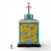 Danny's Fine Porcelain Home Decor Danny's Fine Porcelain Rectangular Lidded Tea Jar Lamp-Green Yellow Flower Bird[111-19-St-Be]
