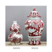 Danny's Fine Porcelain Home Decor Danny's Fine Porcelain Red and White Glazed Gourd Vase