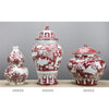 Danny's Fine Porcelain Home Decor Danny's Fine Porcelain Red and White Glazed Gourd Vase