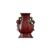 Danny's Fine Porcelain Home Decor Danny's Fine Porcelain Red Hex Vase