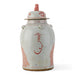 Danny's Fine Porcelain Home Decor Danny's Fine Porcelain Red Jar – Bird & Floral & Warrior Motif 51195