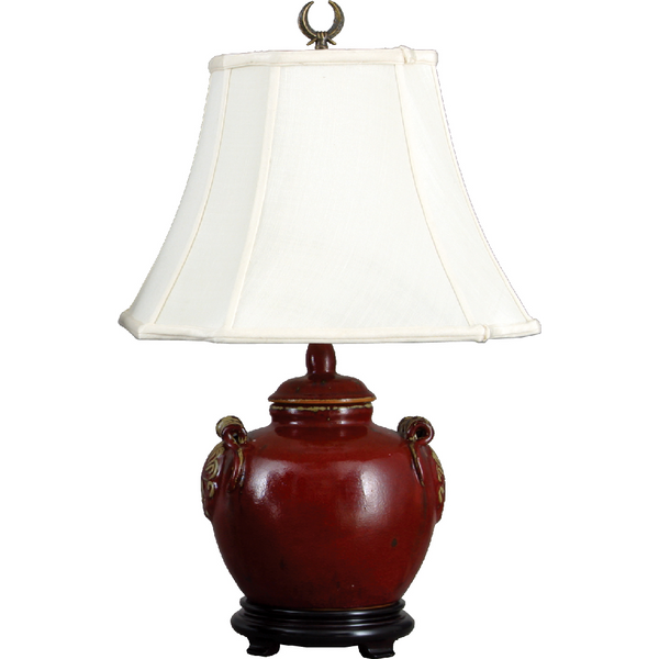 Danny's Fine Porcelain Home Decor Danny's Fine Porcelain Red Pumpkin Jar Lamp(122-13be)