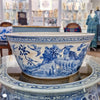 Danny's Fine Porcelain Home Decor Danny's Fine Porcelain Round Basin- Blue And White(Classic) 50355