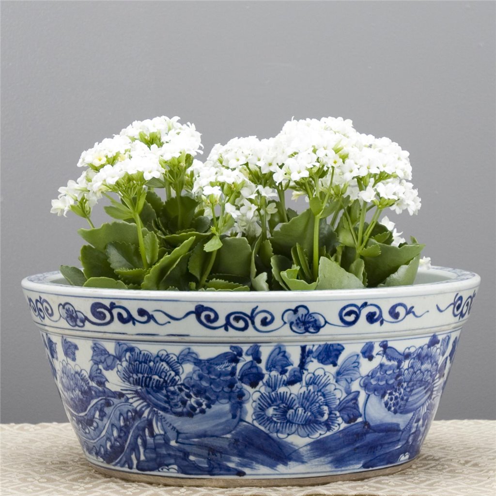 Danny's Fine Porcelain Home Decor Danny's Fine Porcelain Round Basin- Blue And White(Classic) 50355