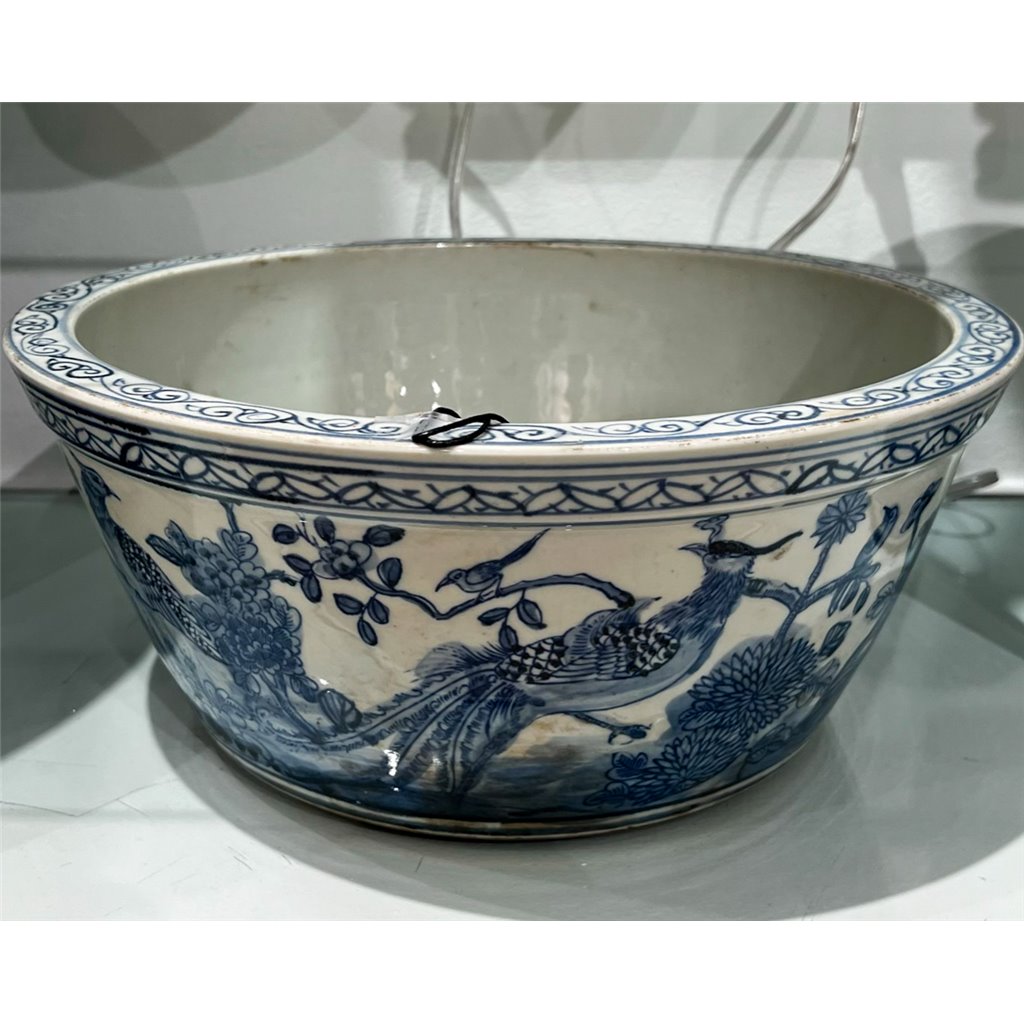 Danny's Fine Porcelain Home Decor Danny's Fine Porcelain Round Basin- Blue And White(Classic) 50355
