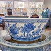 Danny's Fine Porcelain Home Decor Danny's Fine Porcelain Round Basin- Blue And White(Classic) 50355