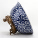 Danny's Fine Porcelain Home Decor Danny's Fine Porcelain Round Bowl With Bronze Base-Blue And White 14095