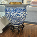 Danny's Fine Porcelain Home Decor Danny's Fine Porcelain Round Fishbowl Blue & White Bird