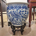 Danny's Fine Porcelain Home Decor Danny's Fine Porcelain Round Fishbowl Blue & White Bird