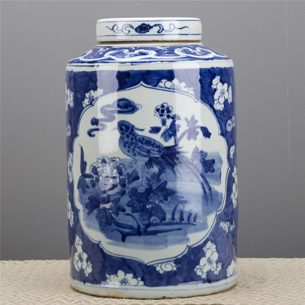 Danny's Fine Porcelain Home Decor Danny's Fine Porcelain Round Jar - Blue And White(Classic) 50356