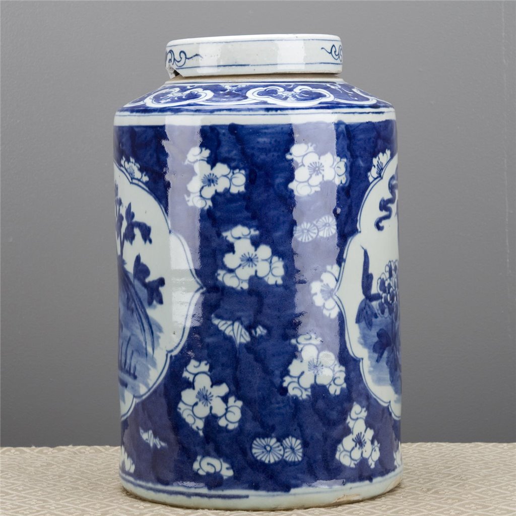 Danny's Fine Porcelain Home Decor Danny's Fine Porcelain Round Jar - Blue And White(Classic) 50356