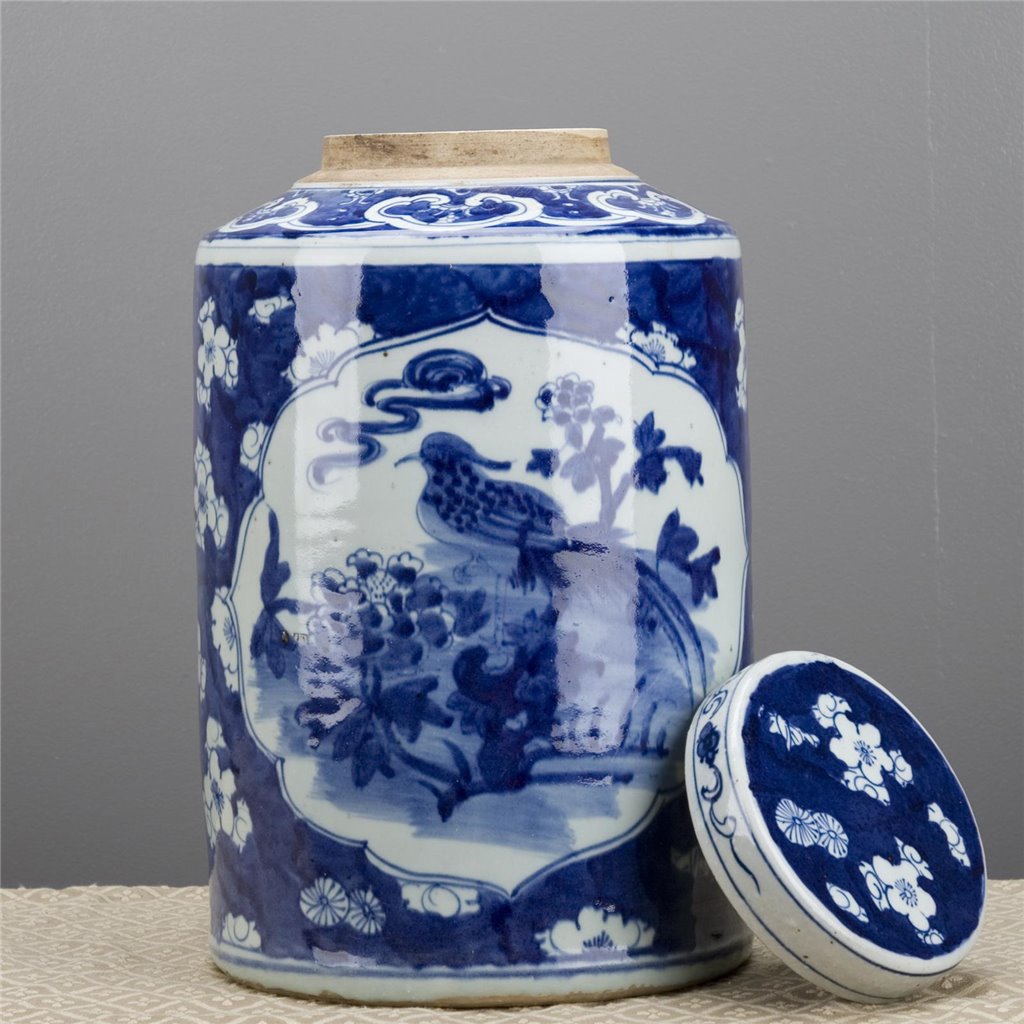 Danny's Fine Porcelain Home Decor Danny's Fine Porcelain Round Jar - Blue And White(Classic) 50356
