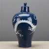 Danny's Fine Porcelain Home Decor Danny's Fine Porcelain Round Jar With Dragon 50372