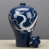 Danny's Fine Porcelain Home Decor Danny's Fine Porcelain Round Jar With Dragon 50372