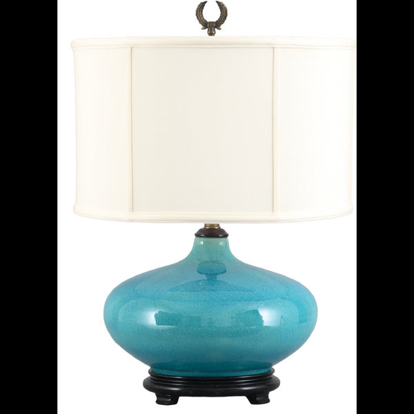 Danny's Fine Porcelain Lighting Danny's Fine Porcelain Round Lamp W/012-7.00 Std- Jade Green PCM2488-JG