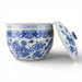 Danny's Fine Porcelain Home Decor Danny's Fine Porcelain Round Lidded Basin - Blue and White Foo Dogs