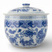 Danny's Fine Porcelain Home Decor Danny's Fine Porcelain Round Lidded Basin - Blue and White Foo Dogs