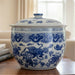 Danny's Fine Porcelain Home Decor Danny's Fine Porcelain Round Lidded Basin - Blue and White Foo Dogs