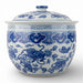 Danny's Fine Porcelain Home Decor Danny's Fine Porcelain Round Lidded Basin - Blue and White Foo Dogs