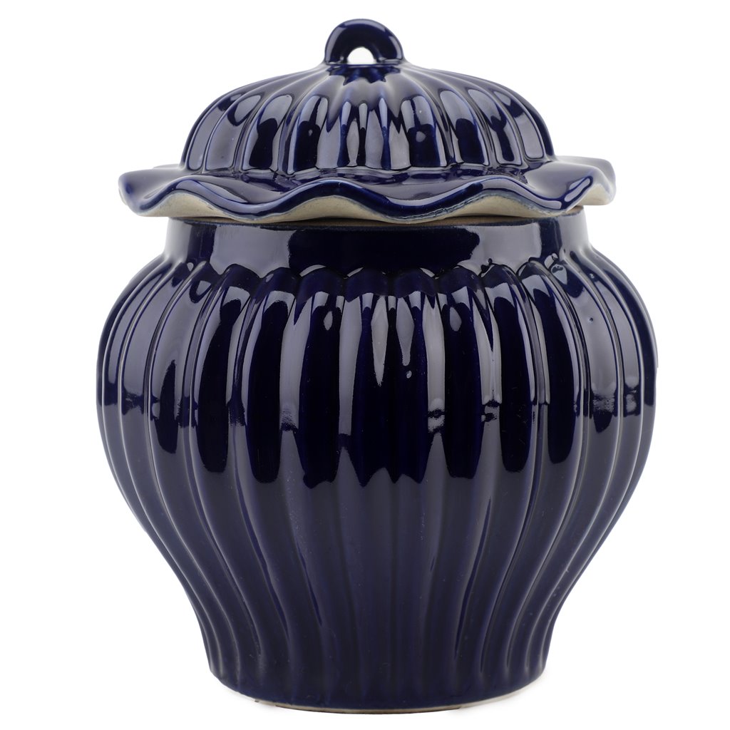 Danny's Fine Porcelain Home Decor Danny's Fine Porcelain Round Lidded Jar -Blue 50817