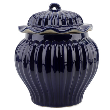 Danny's Fine Porcelain Home Decor Danny's Fine Porcelain Round Lidded Jar -Blue 50817