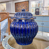 Danny's Fine Porcelain Home Decor Danny's Fine Porcelain Round Lidded Jar -Blue 50817