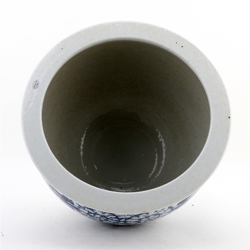 Danny's Fine Porcelain Home Decor Danny's Fine Porcelain Round Planter - Blue & White Double Happiness