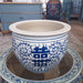 Danny's Fine Porcelain Home Decor Danny's Fine Porcelain Round Planter - Blue & White Double Happiness
