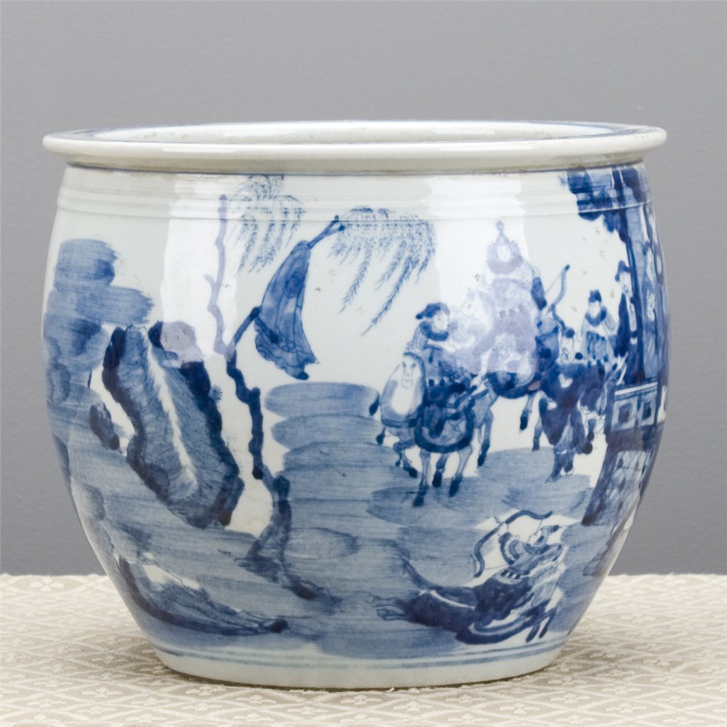 Danny's Fine Porcelain Home Decor Danny's Fine Porcelain Round Planter - Classic Blue & White