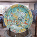 Danny's Fine Porcelain Home Decor Danny's Fine Porcelain Round Platter Teal Green Garden Scene