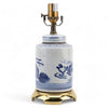 Danny's Fine Porcelain Home Decor Danny's Fine Porcelain Round Tea Jar Lamp- Blue & White Kirin - Brass Base