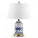 Danny's Fine Porcelain Home Decor Danny's Fine Porcelain Round Tea Jar Lamp- Blue & White Kirin - Brass Base