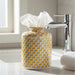 Danny's Fine Porcelain Home Decor Danny's Fine Porcelain Round Tissue Box Matted Gold Fishnet