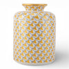 Danny's Fine Porcelain Home Decor Danny's Fine Porcelain Round Tissue Box Matted Gold Fishnet