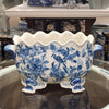 Danny's Fine Porcelain Home Decor Danny's Fine Porcelain Scallop Edge Porcelain Oval Basin -Blue Birds 14166