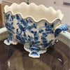 Danny's Fine Porcelain Home Decor Danny's Fine Porcelain Scallop Edge Porcelain Oval Basin -Blue Birds 14166