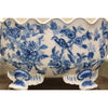 Danny's Fine Porcelain Home Decor Danny's Fine Porcelain Scallop Edge Porcelain Oval Basin -Blue Birds 14166